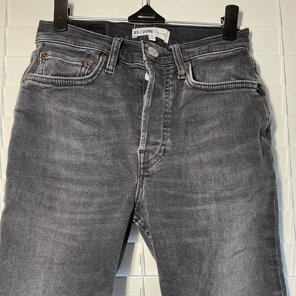 RE/DONE High-Rise Ankle Cropped Jeans size 26 - Picture 9 of 15